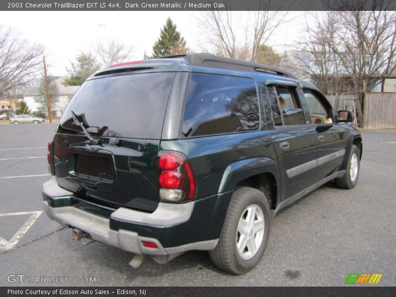 Dark Green Metallic / Medium Oak 2003 Chevrolet TrailBlazer EXT LS 4x4