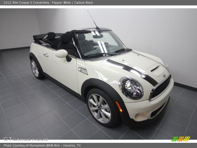 Pepper White / Carbon Black 2012 Mini Cooper S Convertible