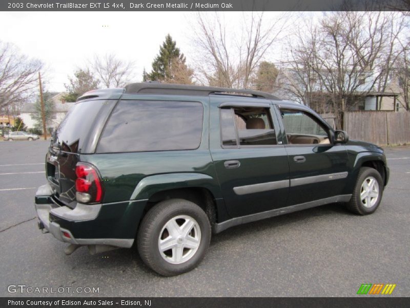 Dark Green Metallic / Medium Oak 2003 Chevrolet TrailBlazer EXT LS 4x4