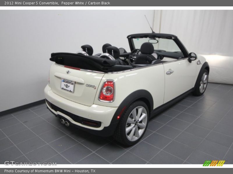 Pepper White / Carbon Black 2012 Mini Cooper S Convertible