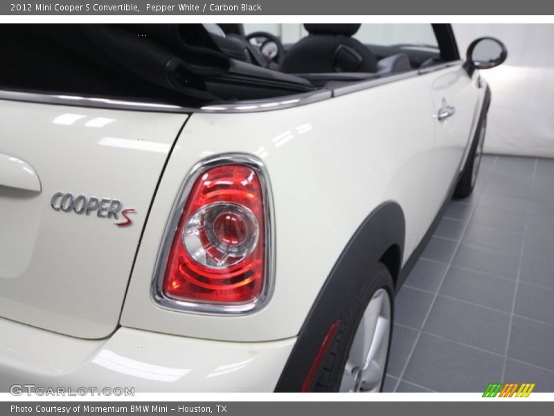 Pepper White / Carbon Black 2012 Mini Cooper S Convertible