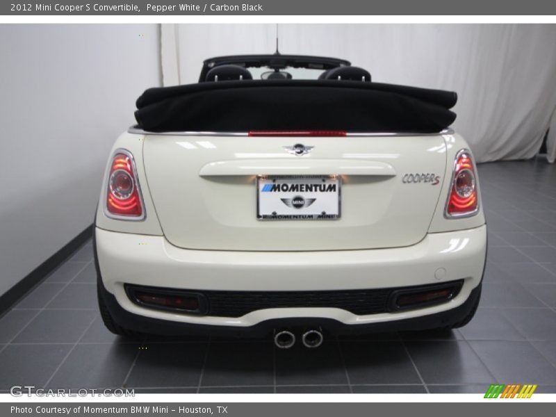 Pepper White / Carbon Black 2012 Mini Cooper S Convertible