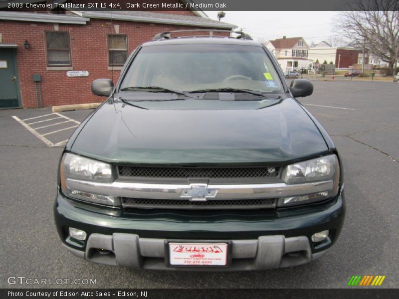 Dark Green Metallic / Medium Oak 2003 Chevrolet TrailBlazer EXT LS 4x4