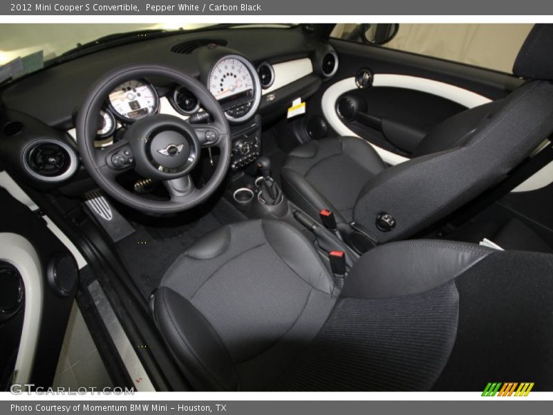 Pepper White / Carbon Black 2012 Mini Cooper S Convertible
