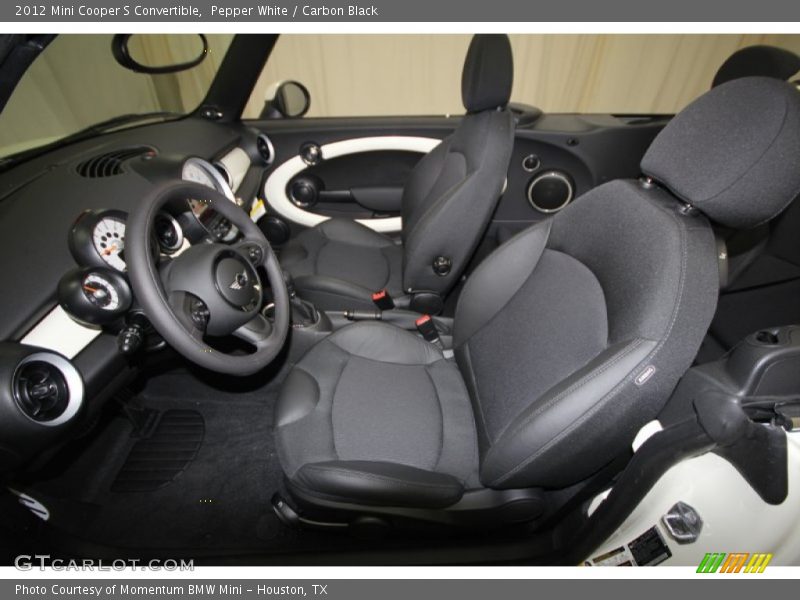 Pepper White / Carbon Black 2012 Mini Cooper S Convertible