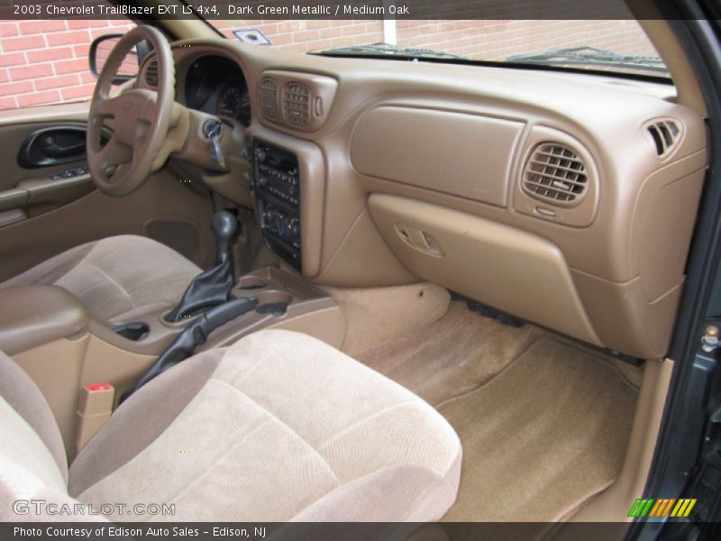 Dark Green Metallic / Medium Oak 2003 Chevrolet TrailBlazer EXT LS 4x4