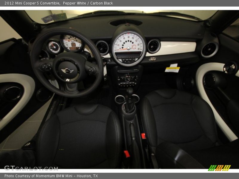 Pepper White / Carbon Black 2012 Mini Cooper S Convertible