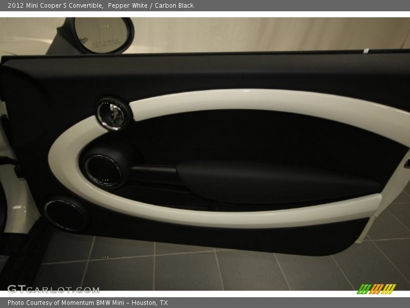 Pepper White / Carbon Black 2012 Mini Cooper S Convertible