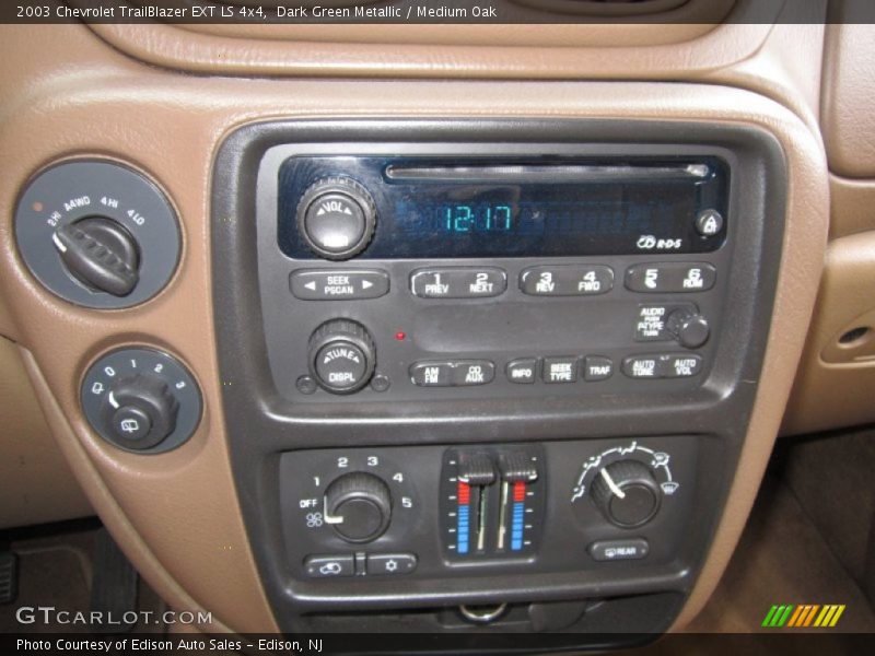 Dark Green Metallic / Medium Oak 2003 Chevrolet TrailBlazer EXT LS 4x4
