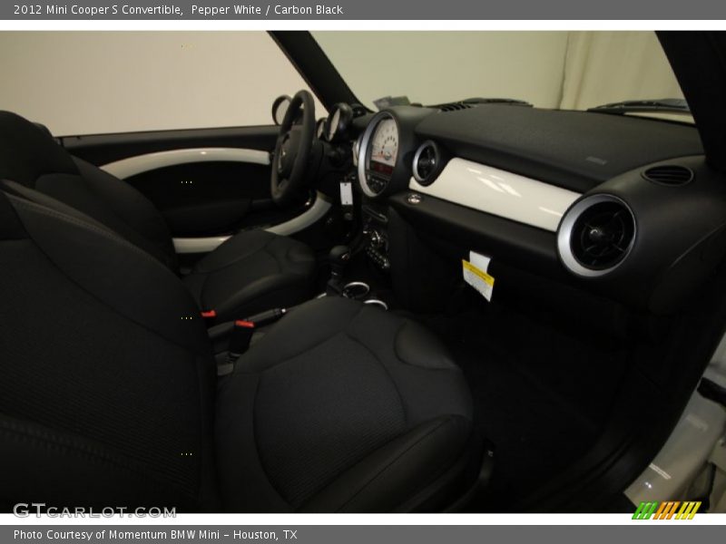 Pepper White / Carbon Black 2012 Mini Cooper S Convertible