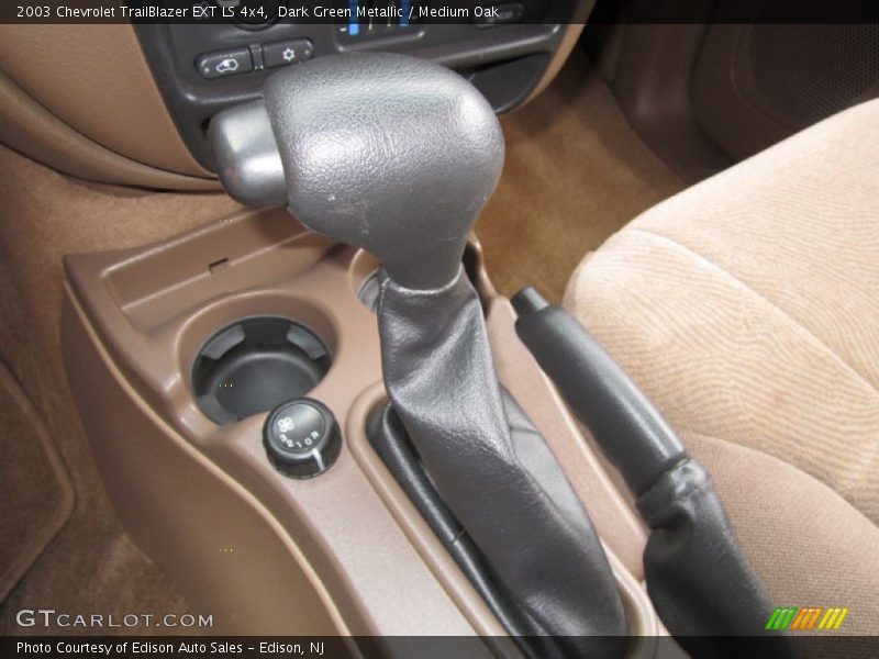 Dark Green Metallic / Medium Oak 2003 Chevrolet TrailBlazer EXT LS 4x4