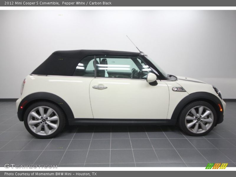 Pepper White / Carbon Black 2012 Mini Cooper S Convertible