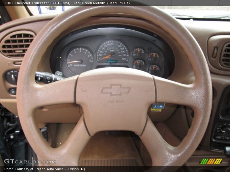 Dark Green Metallic / Medium Oak 2003 Chevrolet TrailBlazer EXT LS 4x4