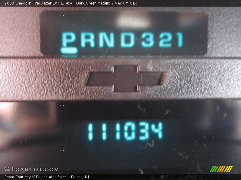 Dark Green Metallic / Medium Oak 2003 Chevrolet TrailBlazer EXT LS 4x4