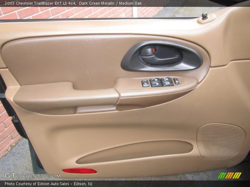 Dark Green Metallic / Medium Oak 2003 Chevrolet TrailBlazer EXT LS 4x4
