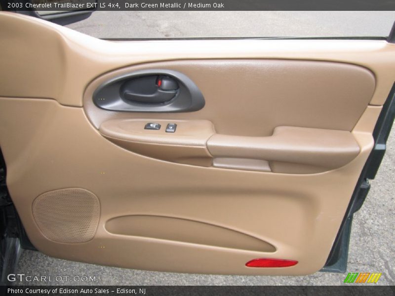 Dark Green Metallic / Medium Oak 2003 Chevrolet TrailBlazer EXT LS 4x4