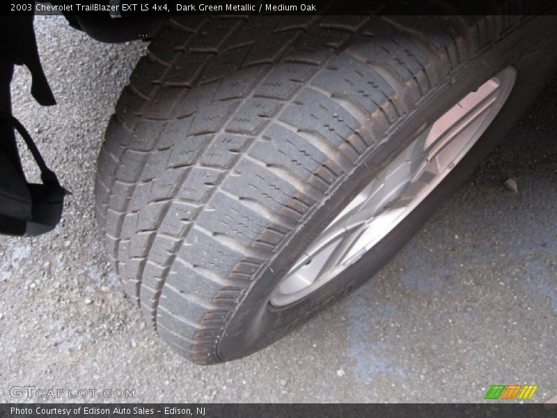 Dark Green Metallic / Medium Oak 2003 Chevrolet TrailBlazer EXT LS 4x4
