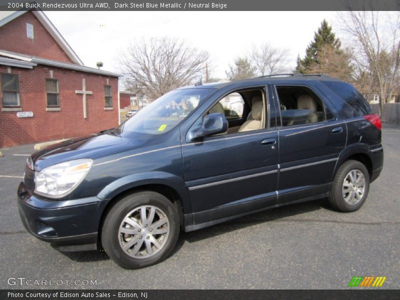Dark Steel Blue Metallic / Neutral Beige 2004 Buick Rendezvous Ultra AWD