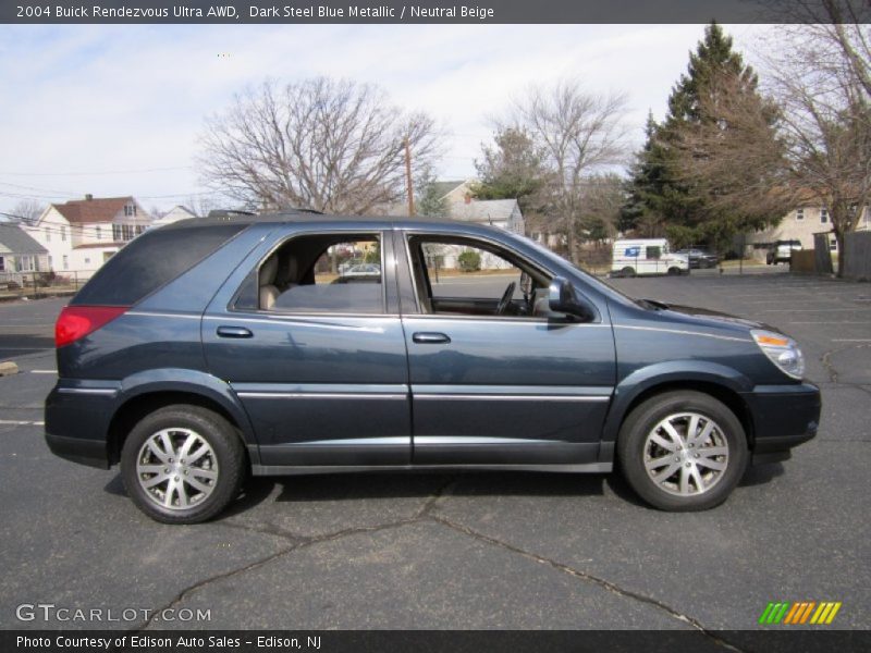 Dark Steel Blue Metallic / Neutral Beige 2004 Buick Rendezvous Ultra AWD