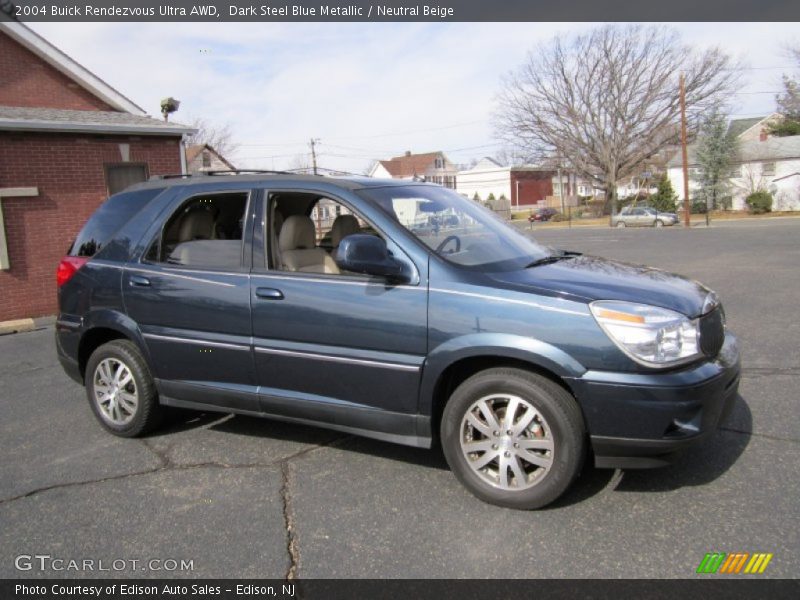 Dark Steel Blue Metallic / Neutral Beige 2004 Buick Rendezvous Ultra AWD