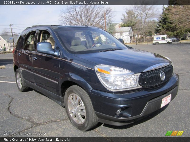 Dark Steel Blue Metallic / Neutral Beige 2004 Buick Rendezvous Ultra AWD