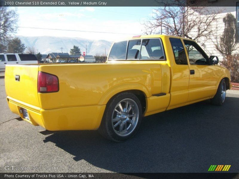 Yellow / Medium Gray 2003 Chevrolet S10 Extended Cab