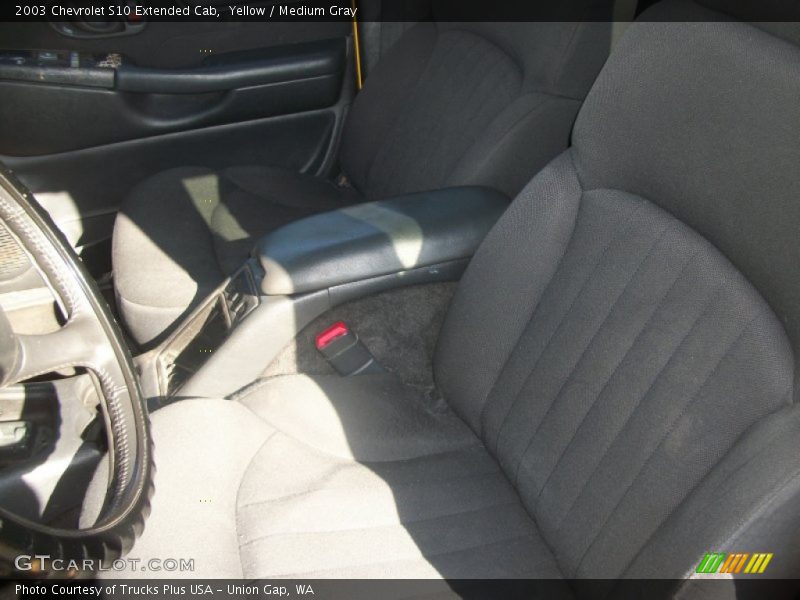 Yellow / Medium Gray 2003 Chevrolet S10 Extended Cab