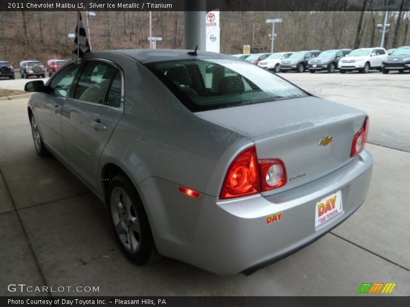 Silver Ice Metallic / Titanium 2011 Chevrolet Malibu LS