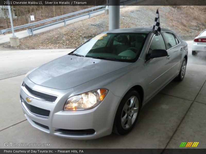 Silver Ice Metallic / Titanium 2011 Chevrolet Malibu LS