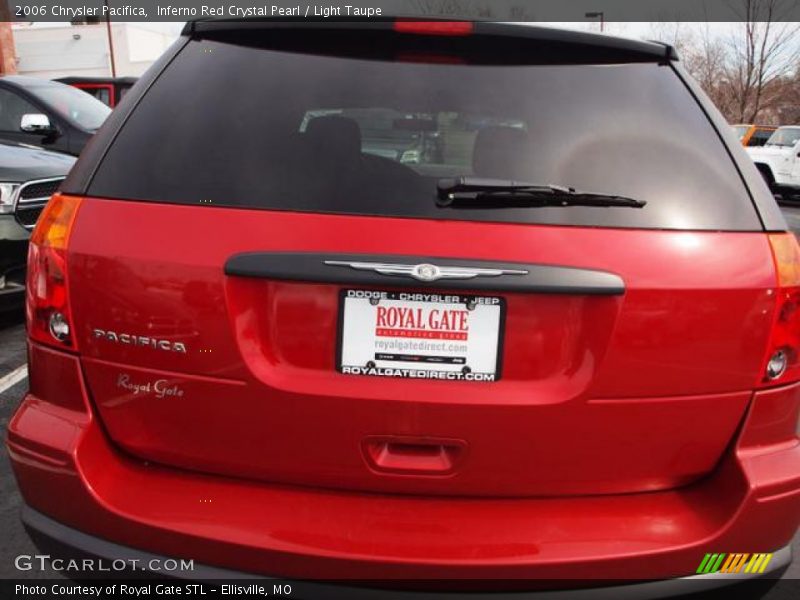 Inferno Red Crystal Pearl / Light Taupe 2006 Chrysler Pacifica