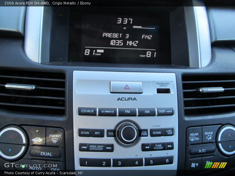 Grigio Metallic / Ebony 2009 Acura RDX SH-AWD