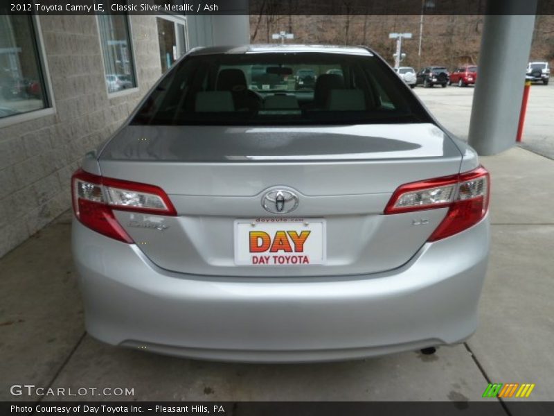 Classic Silver Metallic / Ash 2012 Toyota Camry LE