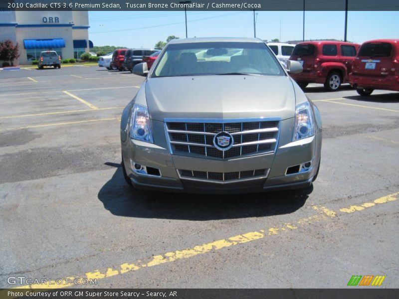 Tuscan Bronze ChromaFlair / Cashmere/Cocoa 2010 Cadillac CTS 3.6 Premium Sedan