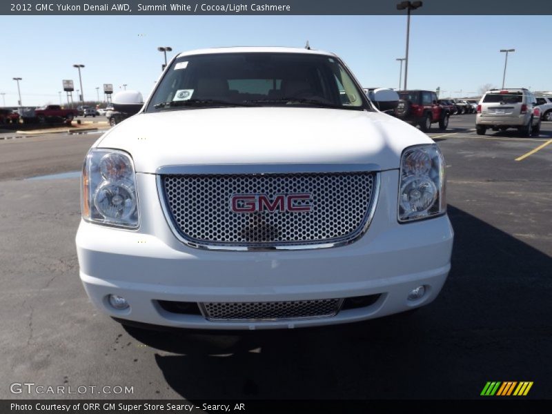 Summit White / Cocoa/Light Cashmere 2012 GMC Yukon Denali AWD