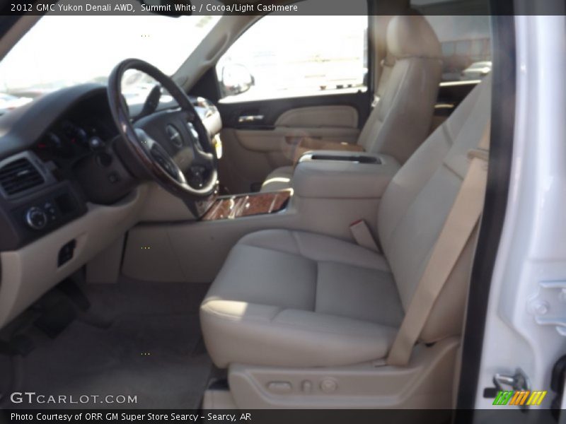 Summit White / Cocoa/Light Cashmere 2012 GMC Yukon Denali AWD
