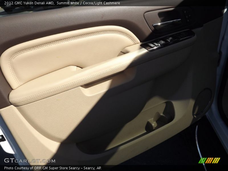 Summit White / Cocoa/Light Cashmere 2012 GMC Yukon Denali AWD