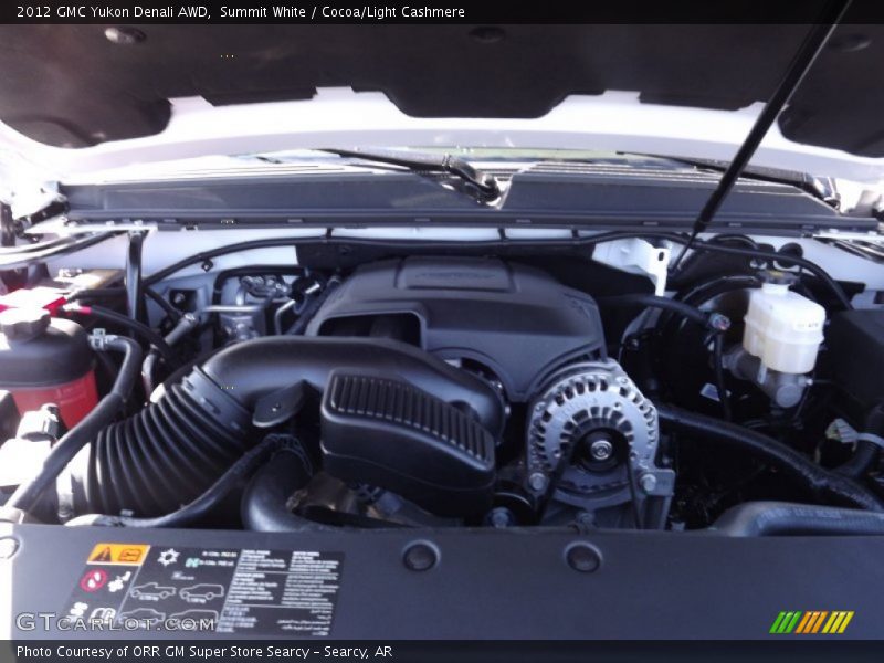 Summit White / Cocoa/Light Cashmere 2012 GMC Yukon Denali AWD