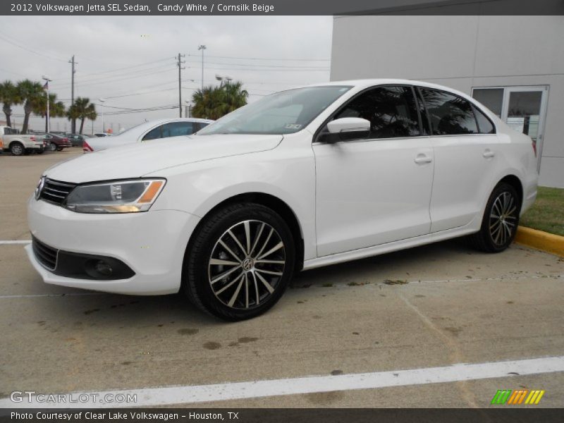 Candy White / Cornsilk Beige 2012 Volkswagen Jetta SEL Sedan