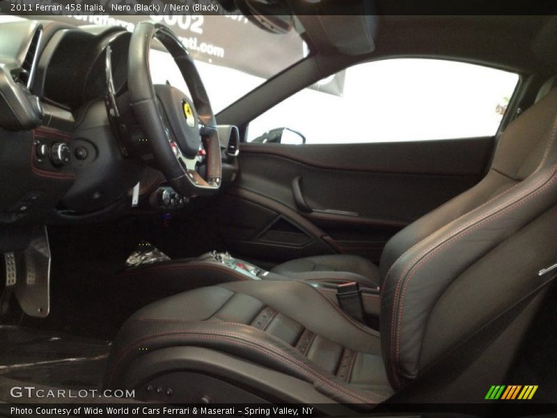  2011 458 Italia Nero (Black) Interior