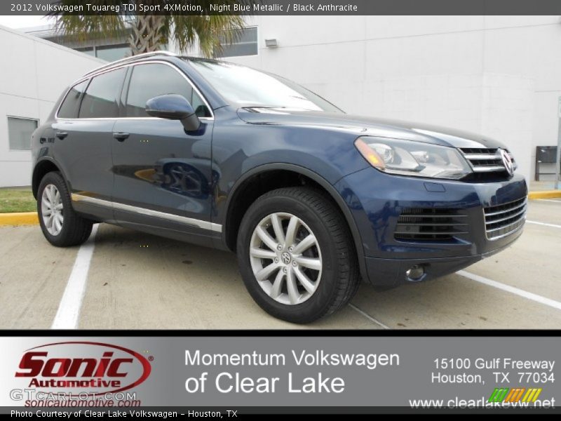 Night Blue Metallic / Black Anthracite 2012 Volkswagen Touareg TDI Sport 4XMotion