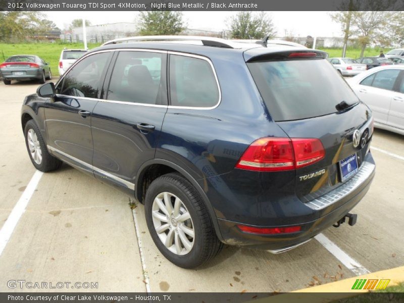 Night Blue Metallic / Black Anthracite 2012 Volkswagen Touareg TDI Sport 4XMotion
