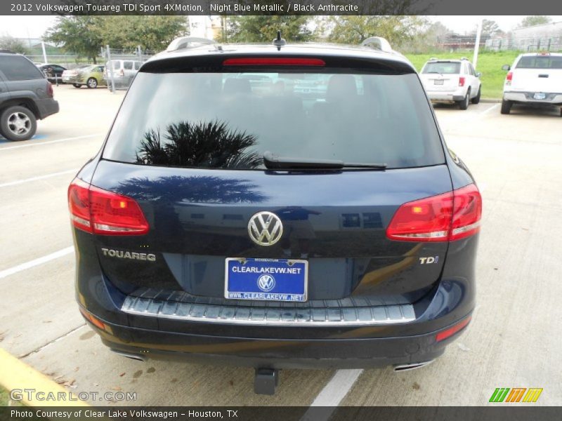 Night Blue Metallic / Black Anthracite 2012 Volkswagen Touareg TDI Sport 4XMotion