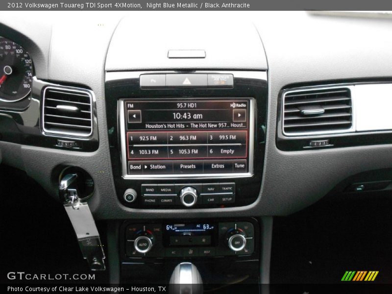 Night Blue Metallic / Black Anthracite 2012 Volkswagen Touareg TDI Sport 4XMotion