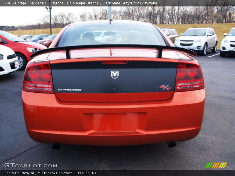 Go Mango! Orange / Dark Slate Gray/Light Graystone 2006 Dodge Charger R/T Daytona