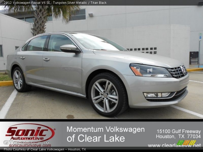 Tungsten Silver Metallic / Titan Black 2012 Volkswagen Passat V6 SE