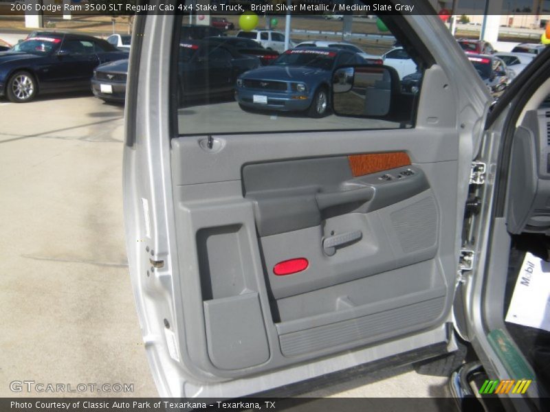 Bright Silver Metallic / Medium Slate Gray 2006 Dodge Ram 3500 SLT Regular Cab 4x4 Stake Truck
