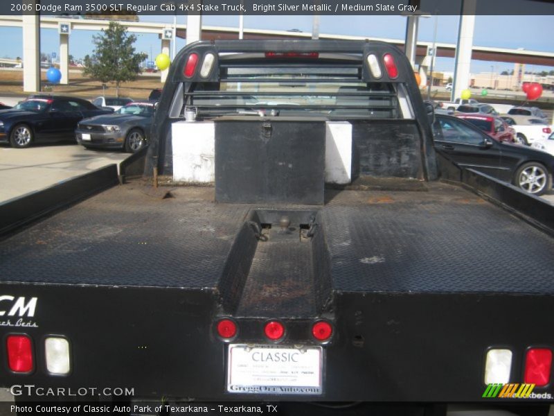 Bright Silver Metallic / Medium Slate Gray 2006 Dodge Ram 3500 SLT Regular Cab 4x4 Stake Truck