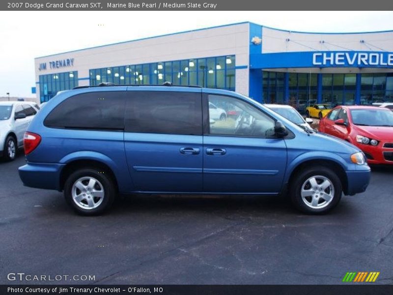 Marine Blue Pearl / Medium Slate Gray 2007 Dodge Grand Caravan SXT