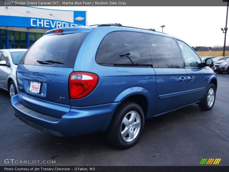 Marine Blue Pearl / Medium Slate Gray 2007 Dodge Grand Caravan SXT