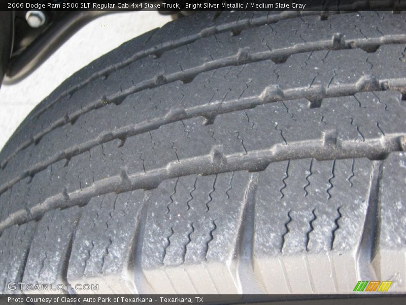 Bright Silver Metallic / Medium Slate Gray 2006 Dodge Ram 3500 SLT Regular Cab 4x4 Stake Truck